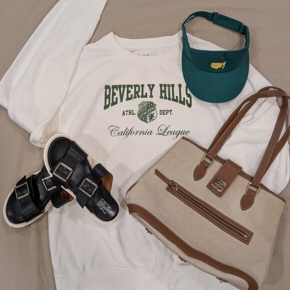 NWT Oversized "Beverly Hills" Sweatshirt - Women sz M - Picture 9 of 9